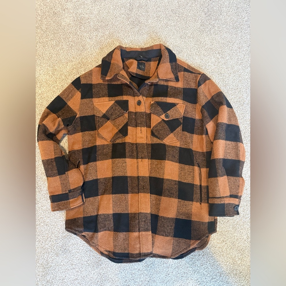 RDI Plaid Shacket, size XL